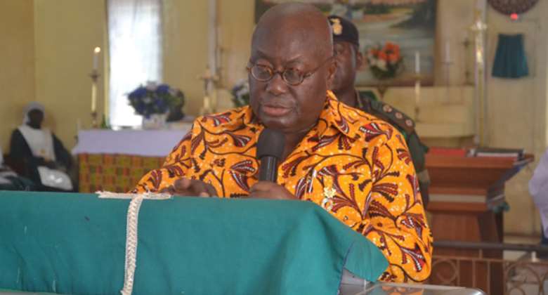 President Akufo-Addo at the Anglican Church in Tamale