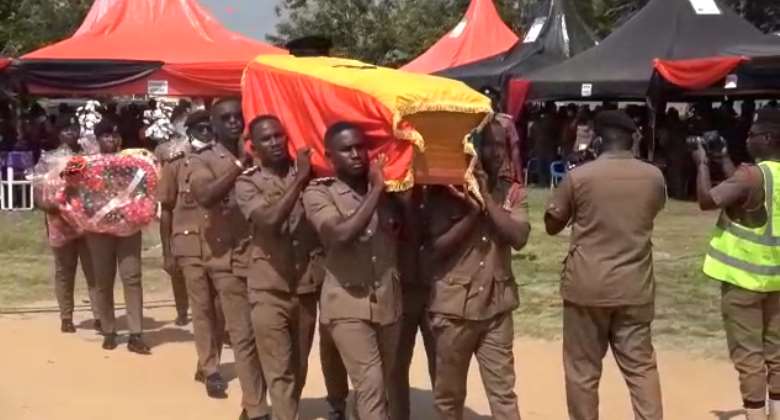 Fire Officer who died in rescue operation at Gomoa Obuase buried