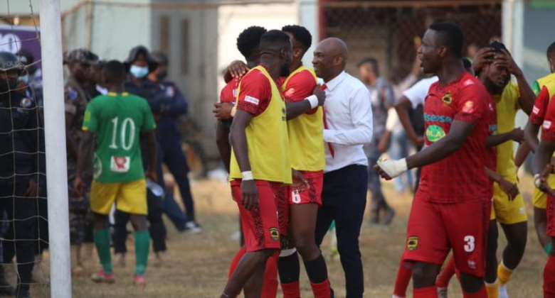 2021/22 GPL Week 11 match report: Asante Kotoko impressively beat Aduana Stars to record first ever in Dormaa