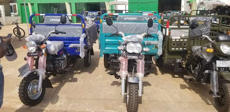 Prices of motorbike increased from GHS6,500 to GHS13,500; tricycle from GHS6,500 to GHS13,500
