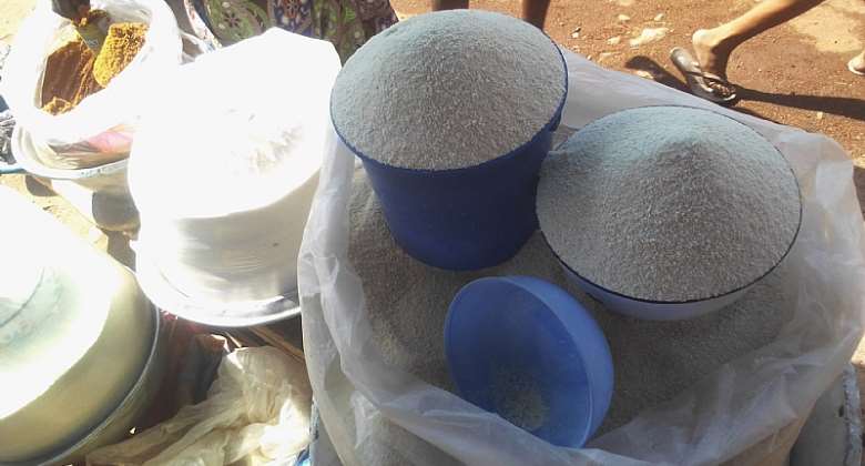 Prices of gari, sachet water reduce following low demand