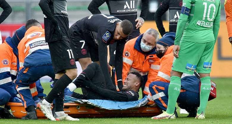 Neymar forced off on stretcher after suffering horror ankle injury in PSG win