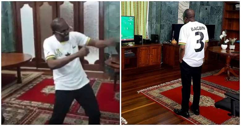 VIDEO: Speaker Alban Bagbin shows off killer moves to celebrate Ghanas win over South Korea