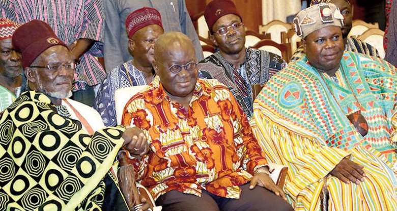 Instituting  constitutional monarch in Ghana as the head of state and ending tyranny of the security forces: returning to original africracy where governmental power resides with traditional rulers