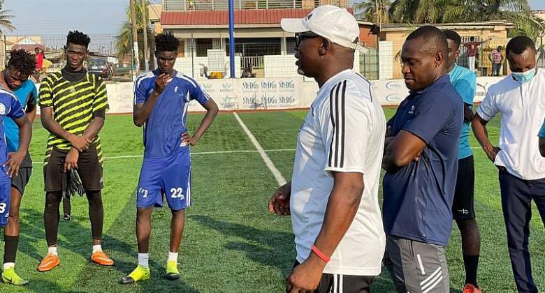 Yaw Preko begins Great Olympics interim coaching job [Photos]