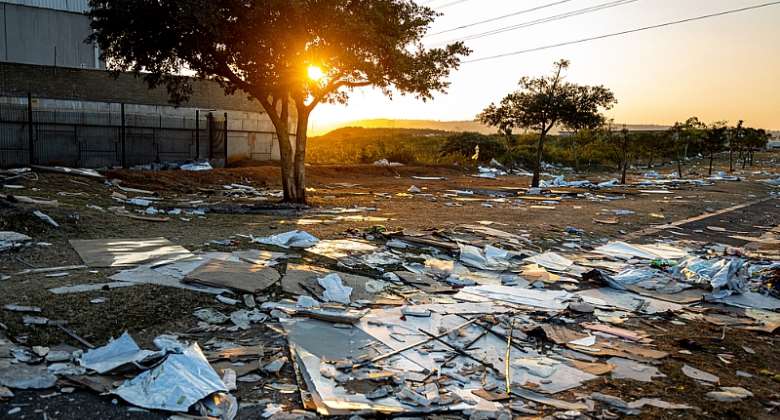 Litter after recent looting in Durban, South Africa. The city recently introduced a scheme that looks to protect biodiversity and associated ecosystems. - Source: Shutterstock