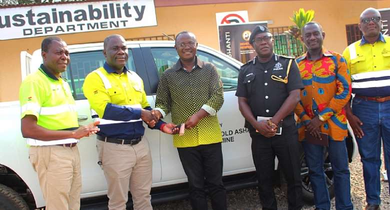 Ashanti South Regional Police gets support from Anglogold Ashanti