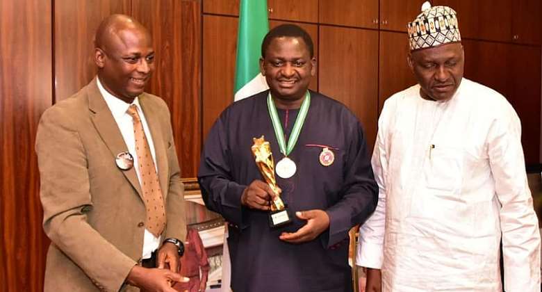 Femi Adesina Decorated As Ambassador Of Rape- Sex Abuja Campaign,Receives West Africa Media Personality Award