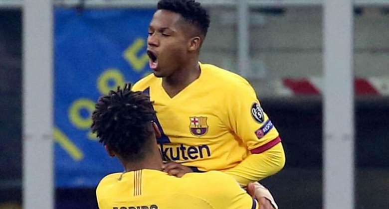 Ansu Fati Breaks Peter OforiQuaye's 22 Years Champions League