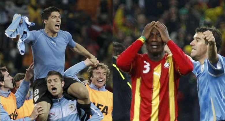 I celebrated Asamoah Gyan's penalty miss - Luis Suarez reveals