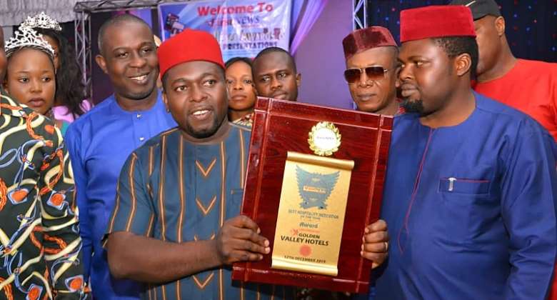 Governor Ifeanyi Ugwuanyi, Joel Ugwoke, Bag FirstNews Magazine Award