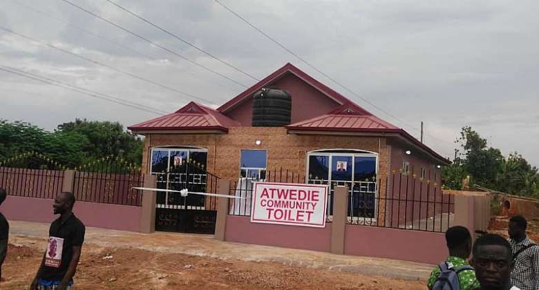 Asante-Akyem Atwedie Community Gets Ultra-Modern Toilet From First Klass Group