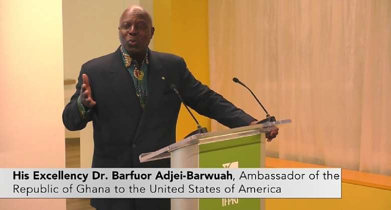 the Ambassador of the Republic of Ghana to the United States of America, His Excellency Dr. Barfour Adjei-Barwuah.