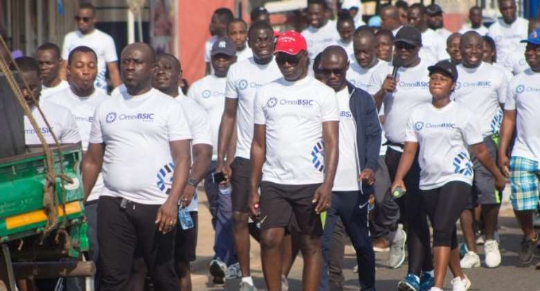 OmniBSIC Bank holds maiden health walk