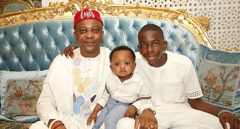 Abuja Socialite Celebrates Sons, mother in grand style