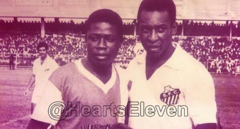 When Pele led Santos to play a friendly against Hearts of Oak in Accra