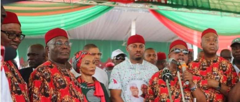 Nollywood Actor, Yul Edochie Spotted at PDP Rally in Imo state