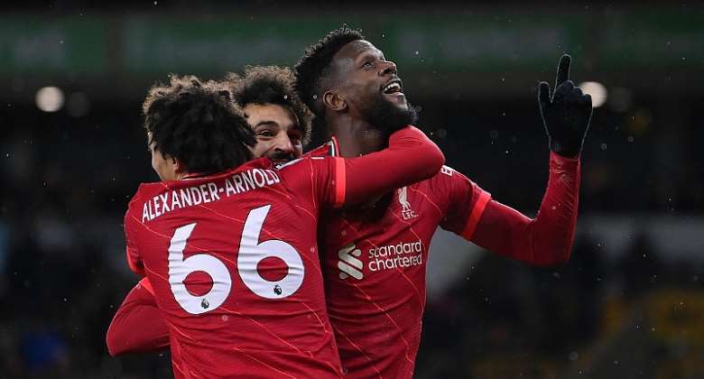 PL: Late Divock Origi goal sends Liverpool top after stubborn Wolves frustrate visitors
