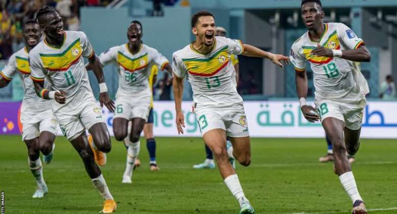 Watford forward Ismaila Sarr far right is among Senegal's five goalscorers at this year's World Cup