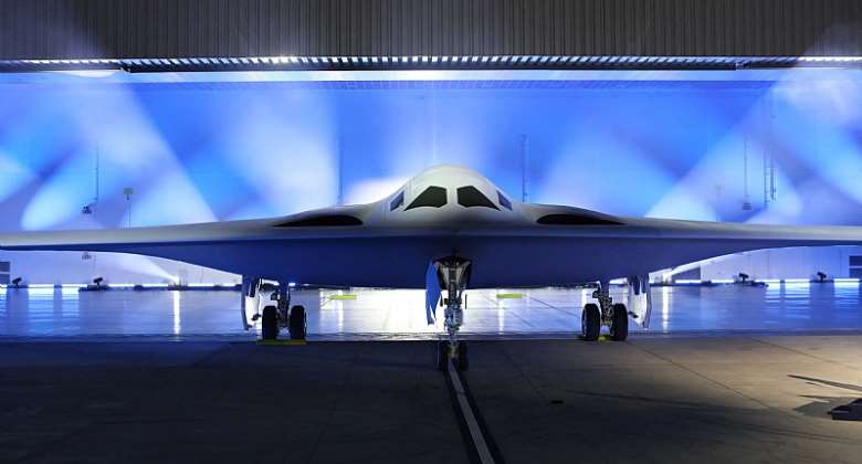 Northrop Grumman unveils the B-21 Raider, a new high-tech stealth bomber developed for the U.S. Air Force, during an event in Palmdale, California, U.S., December 2, 2022. REUTERSDavid Swanson