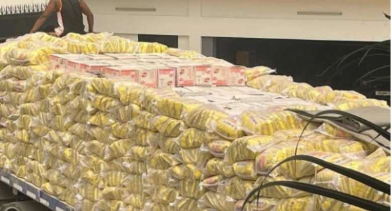 Ibrahim Mahama donates 5,000 bags of rice to Appiatse explosion victims