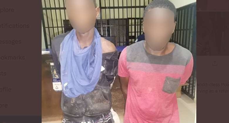 Police arrest two suspects for alleged robbery at East Legon Hills