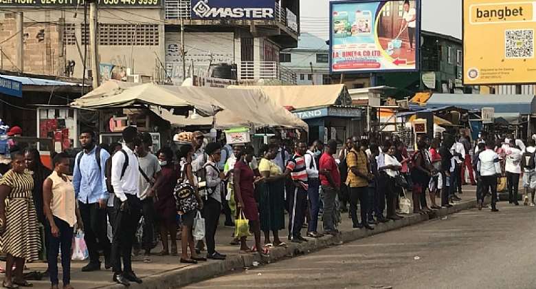 PHOTOS: Hundreds of workers stranded at Lapaz as commercial drivers begin strike