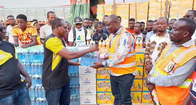 Bogoso explosion: Kasapreko supports Appiatse victims with GH100, 000 worth of products
