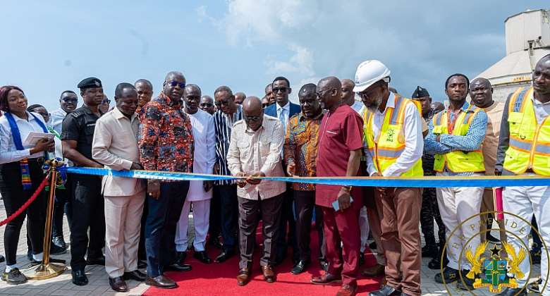 Akufo-Addo commissions container terminal, dry dock at Takoradi Harbour