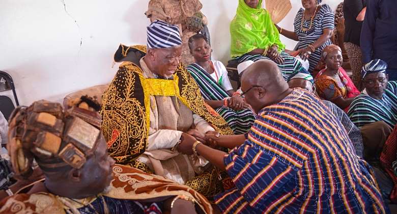 Vice President Bawumia at the 10th Anniversary Durbar to commemorate the enskinment of Buipewura Jinapor II at Buipe