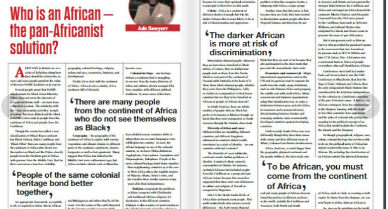 Who Is An African – The Pan-Africanist Solution?