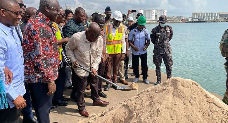 President Akufo-Addo cuts sod for 137m ship repairs dock at Takoradi Habour