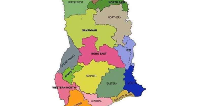 Ghanas New Administrative Regions