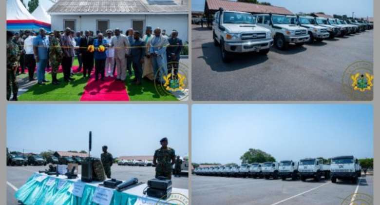 Akufo-Addo presents 175 vehicles, communication equipment to Ghana Armed Forces