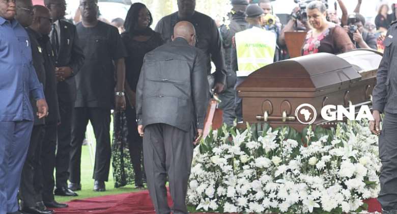 Akufo-Addo graces Atsus burial ceremony; bows to show respect
