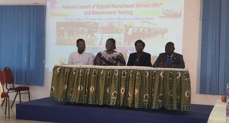 Mr Ansah and other speakers at the launch