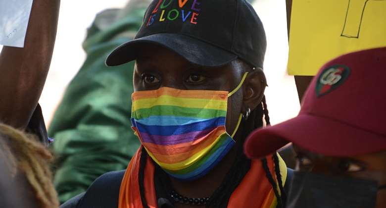 A Nairobi protest against homophobic statements made by a government minister. - Source: JOHN OCHIENGSOPA ImagesLightRocket via Getty Images