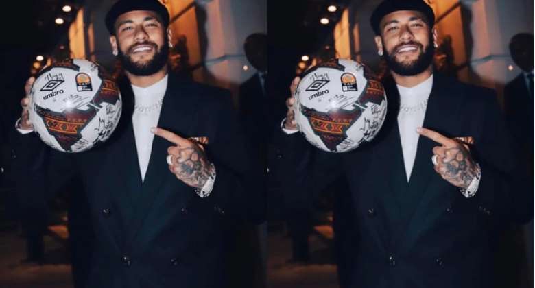 Brazil and PSG star Neymar buys 2021 AFCON final ball for a whopping 160,000