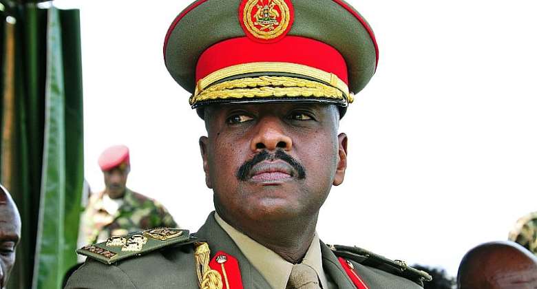 Muhoozi Kainerugaba, commander of Ugandaamp;39;s land forces and President Yoweri Museveniamp;39;s son. - Source: Peter BusomokeAFP via Getty Images