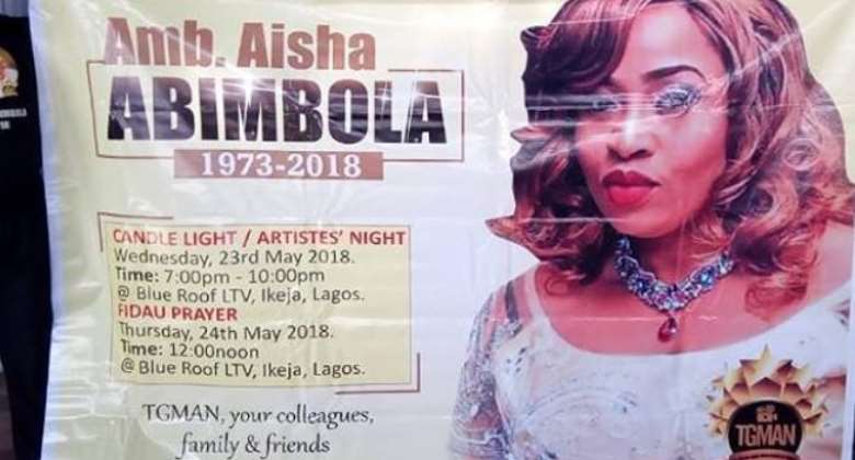 Nollywood Celebrities Set Hold Candlelight Procession for Late Actress, Abimbola Aisha