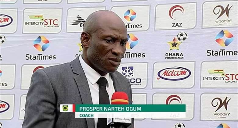 Asante Kotoko: Coach Prosper Narteh Ogum worried over poor home record