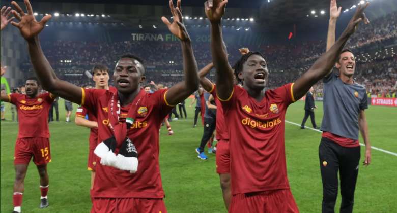 Ghana forward Felix Afena-Gyan wins first trophy with AS Roma