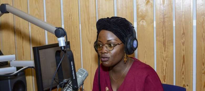 Merveille-Noella Mada-Yayoro, 29, is a journalist and a producer with Guira FMMerveille-Noella Mada-Yayor, journalist and a producer with Guira FM, CAR