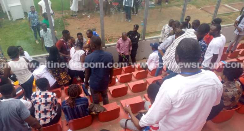 AR NPP race: Confusion in Kumasi as machomen block alleged TESCON members from voting