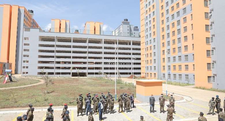 At least 57 of the governmentamp;39;s affordable housing units completed   so far have been allocated to the KDF soldiers - Source: