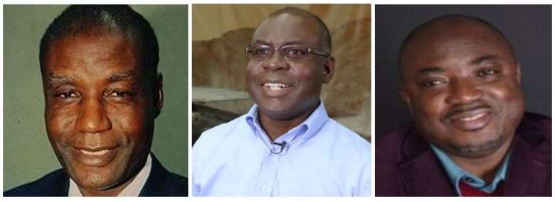 Left to right: late Prof. Kwesi Akwansah Andam, Dr. Ashitey Trebi-Ollennu and Dr. Alexander Anim-Mensah