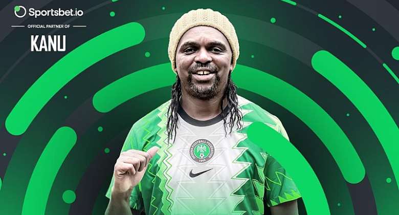 Nigeria and Arsenal legend Nwankwo Kanu signs for Sportsbet.io