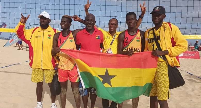 Ghana beach volleyball team in Morocco for Olympic qualifier
