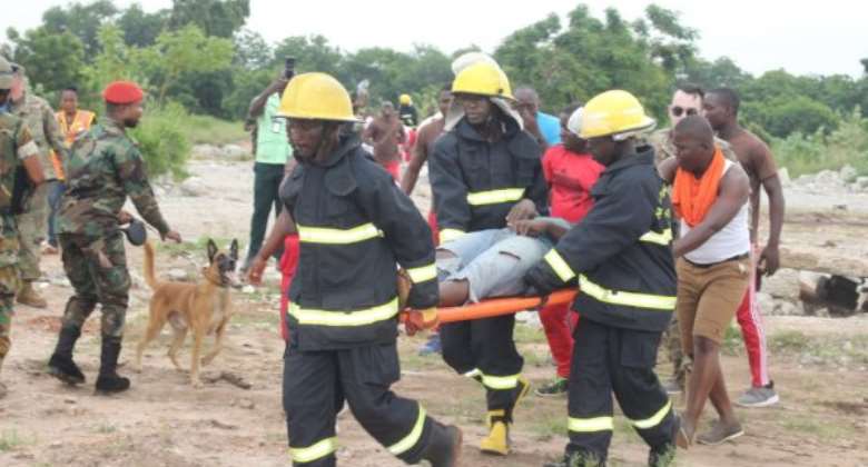 Ghana Armed Forces conducts earthquake stimulation exercise