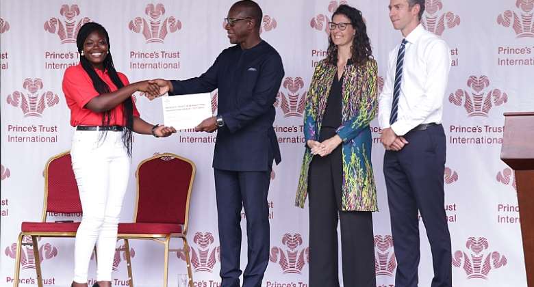 Inspirational young Ghanaians celebrated at event launching Princes Trust International in the country
